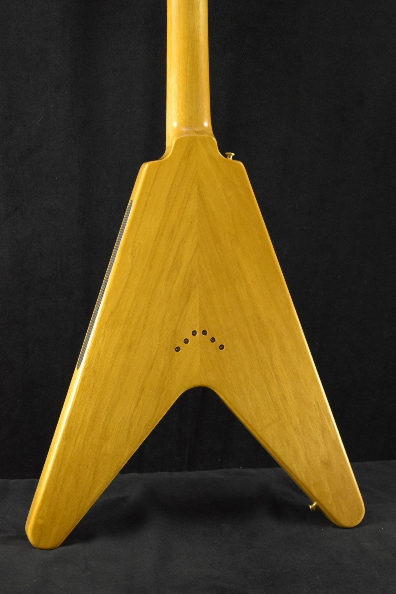 Gibson Custom Shop 1958 Korina Flying V Reissue (Black Pickguard) Natural