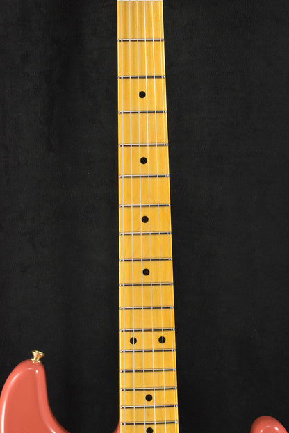 Fender 1955 Stratocaster DLX Closet Classic with Gold Hardware - Faded Aged Fiesta Red