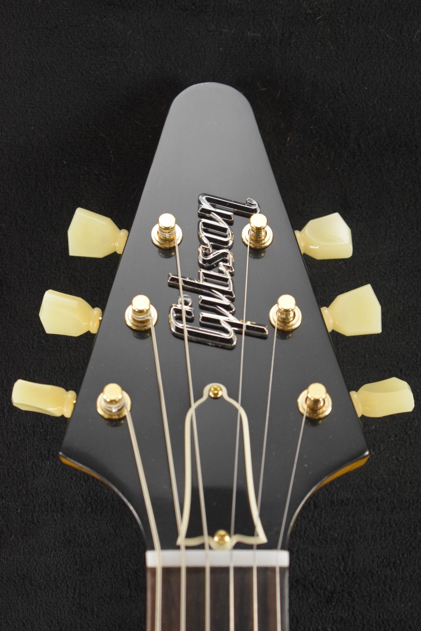 Gibson Custom Shop 1958 Korina Flying V Reissue (Black Pickguard) Natural