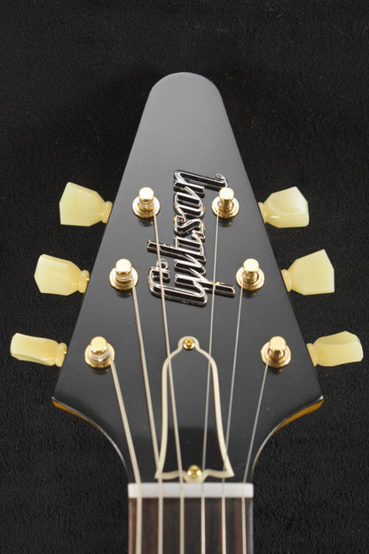 Gibson Custom Shop 1958 Korina Flying V Reissue (Black Pickguard) Natural