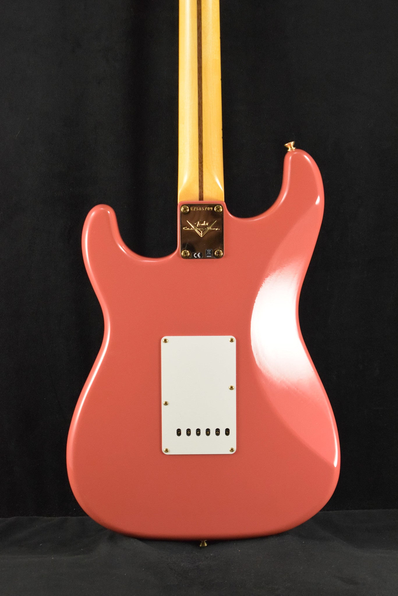 Fender 1955 Stratocaster DLX Closet Classic with Gold Hardware - Faded Aged Fiesta Red