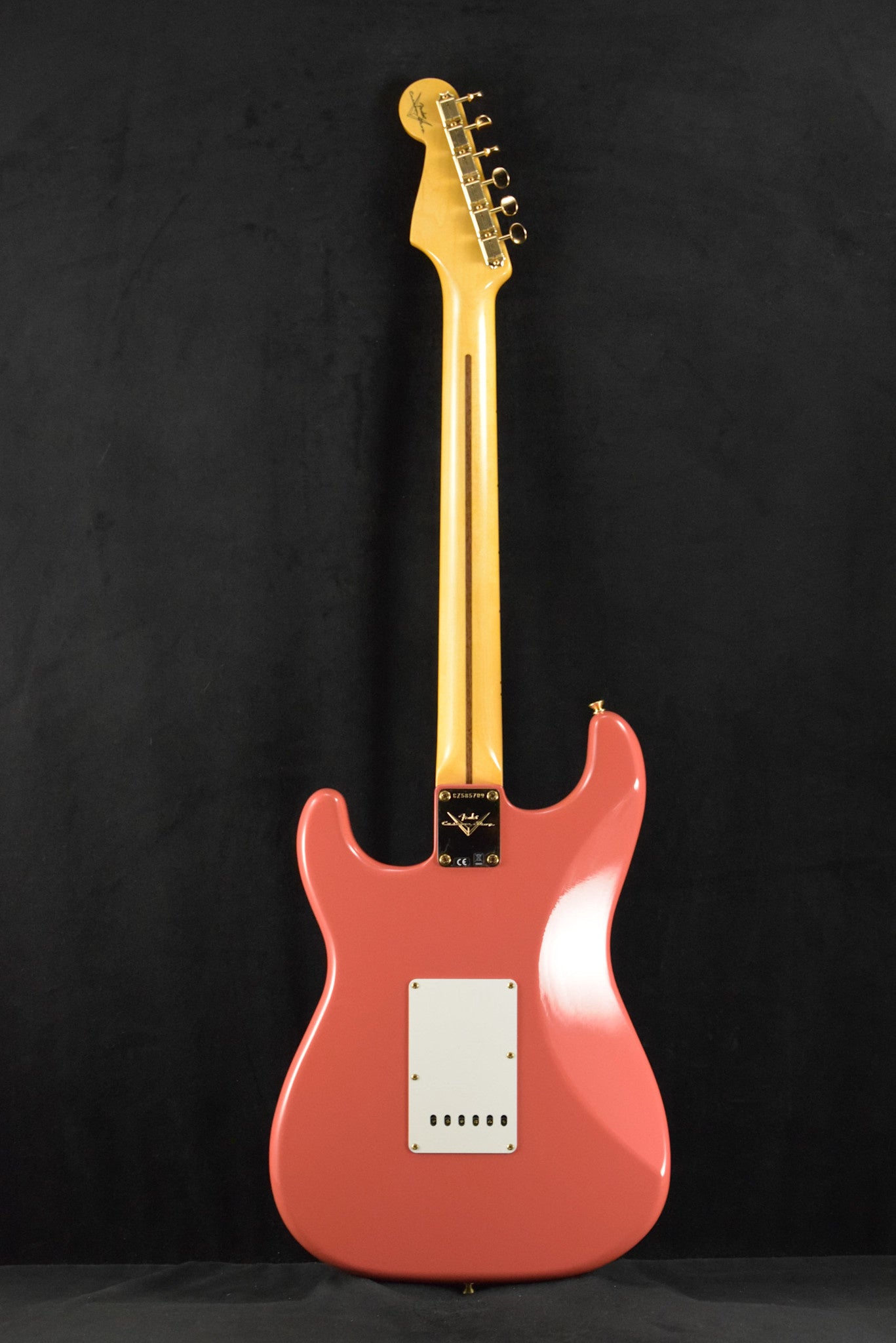 Fender 1955 Stratocaster DLX Closet Classic with Gold Hardware - Faded Aged Fiesta Red