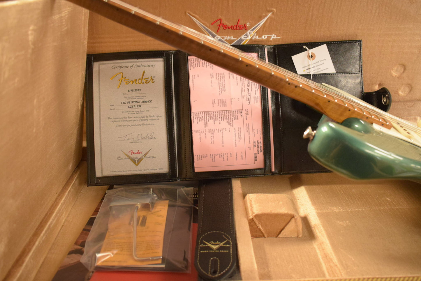 Fender Custom Shop '58 Journeyman Relic Strat Aged Sherwood Green Metallic