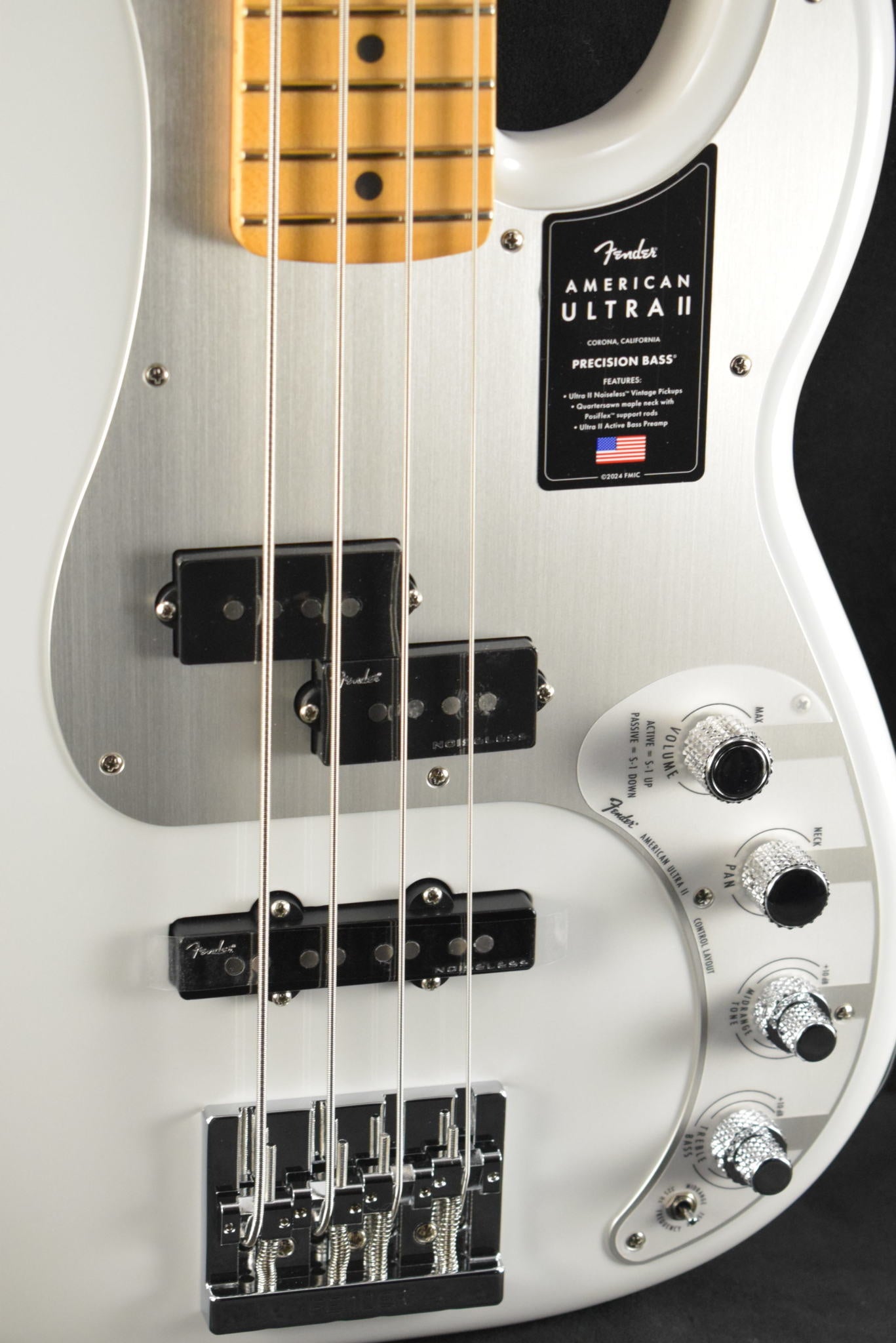 Fender American Ultra II Precision Bass Avalanche Maple Fingerboard