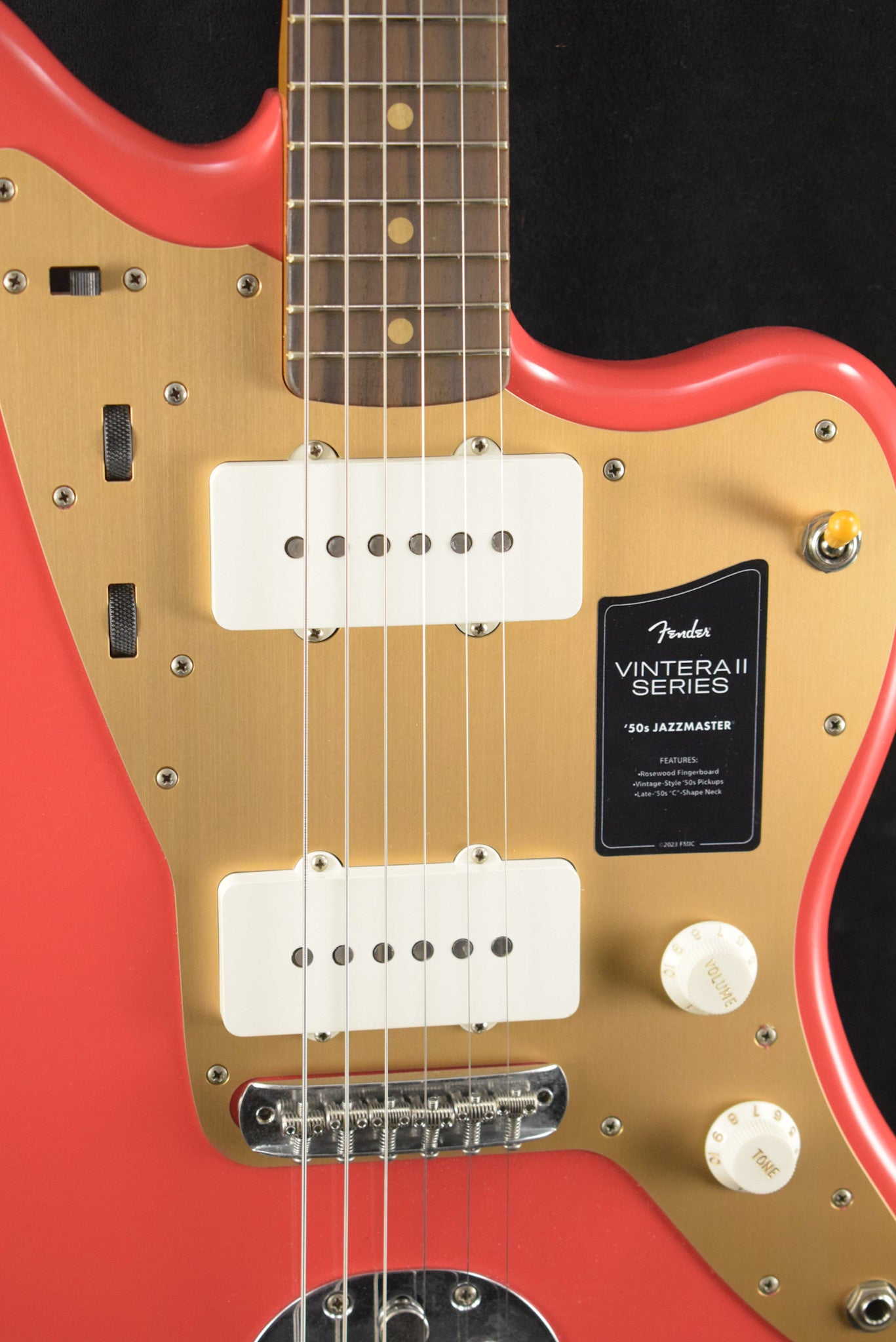 Fender Limited Edition Vintera II Road Worn '50s Jazzmaster Fiesta Red Rosewood Fingerboard