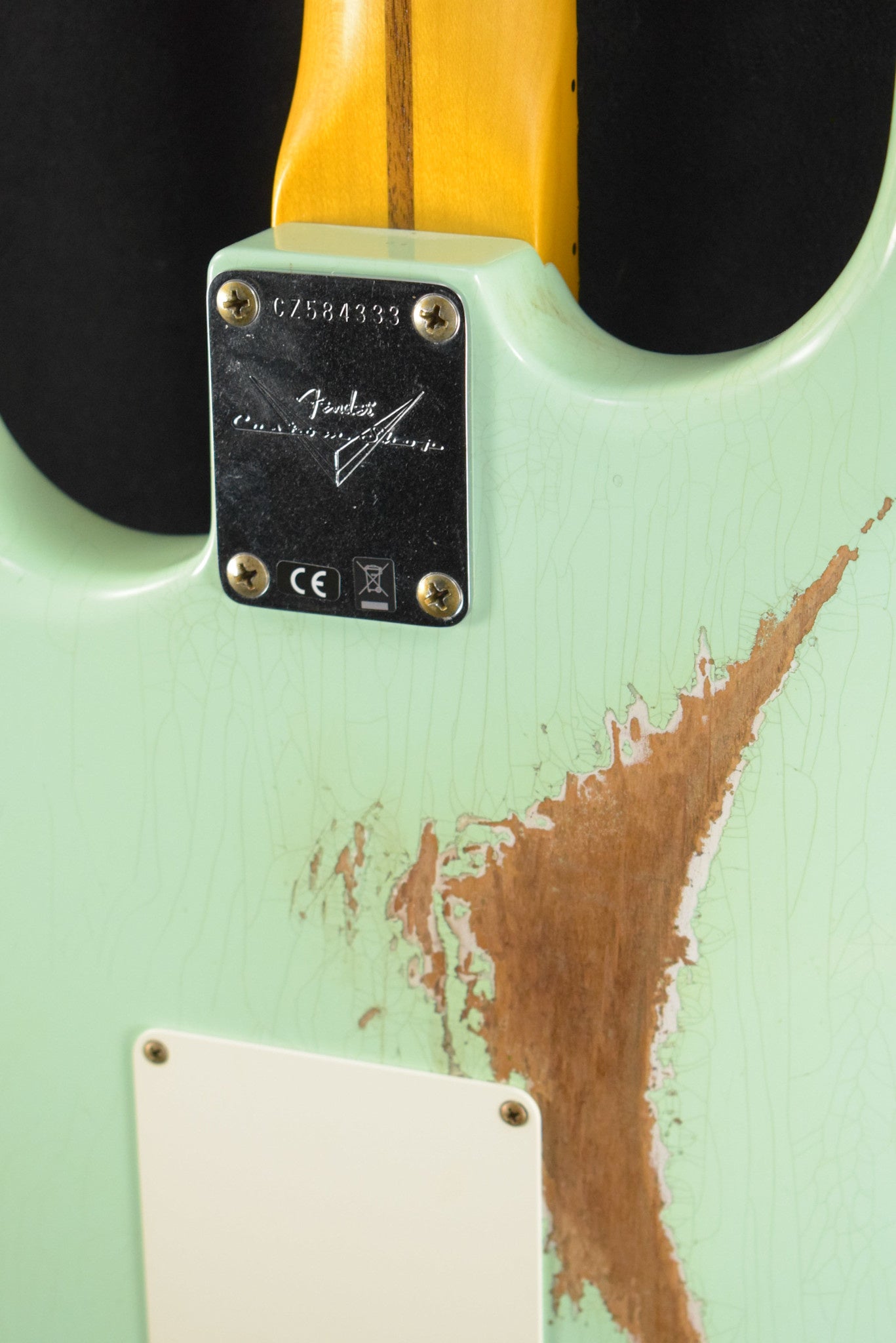 Fender 1957 Stratocaster Heavy Relic Aged Surf Green 1-Piece Rift Sawn Maple Neck Fingerboard