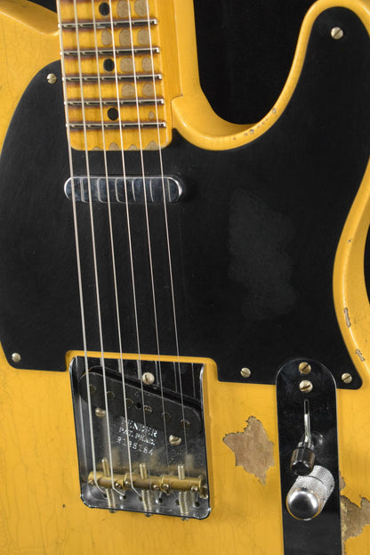 Fender Time Machine '52 Telecaster Heavy Relic Aged Nocaster Blonde