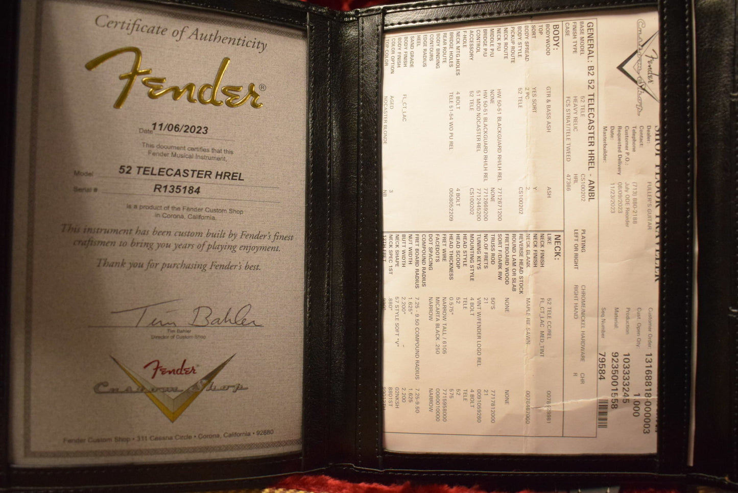 Fender Time Machine '52 Telecaster Heavy Relic Aged Nocaster Blonde