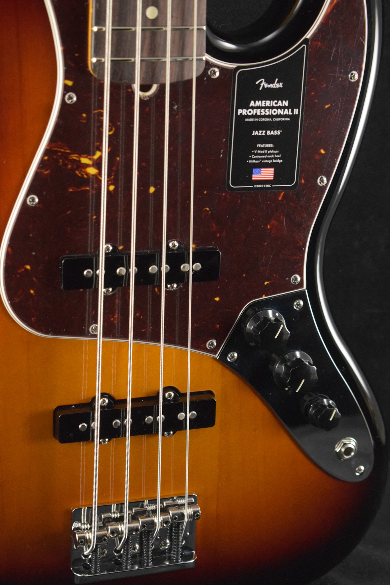 Fender American Professional II Jazz Bass 3-Color Sunburst Rosewood Fingerboard