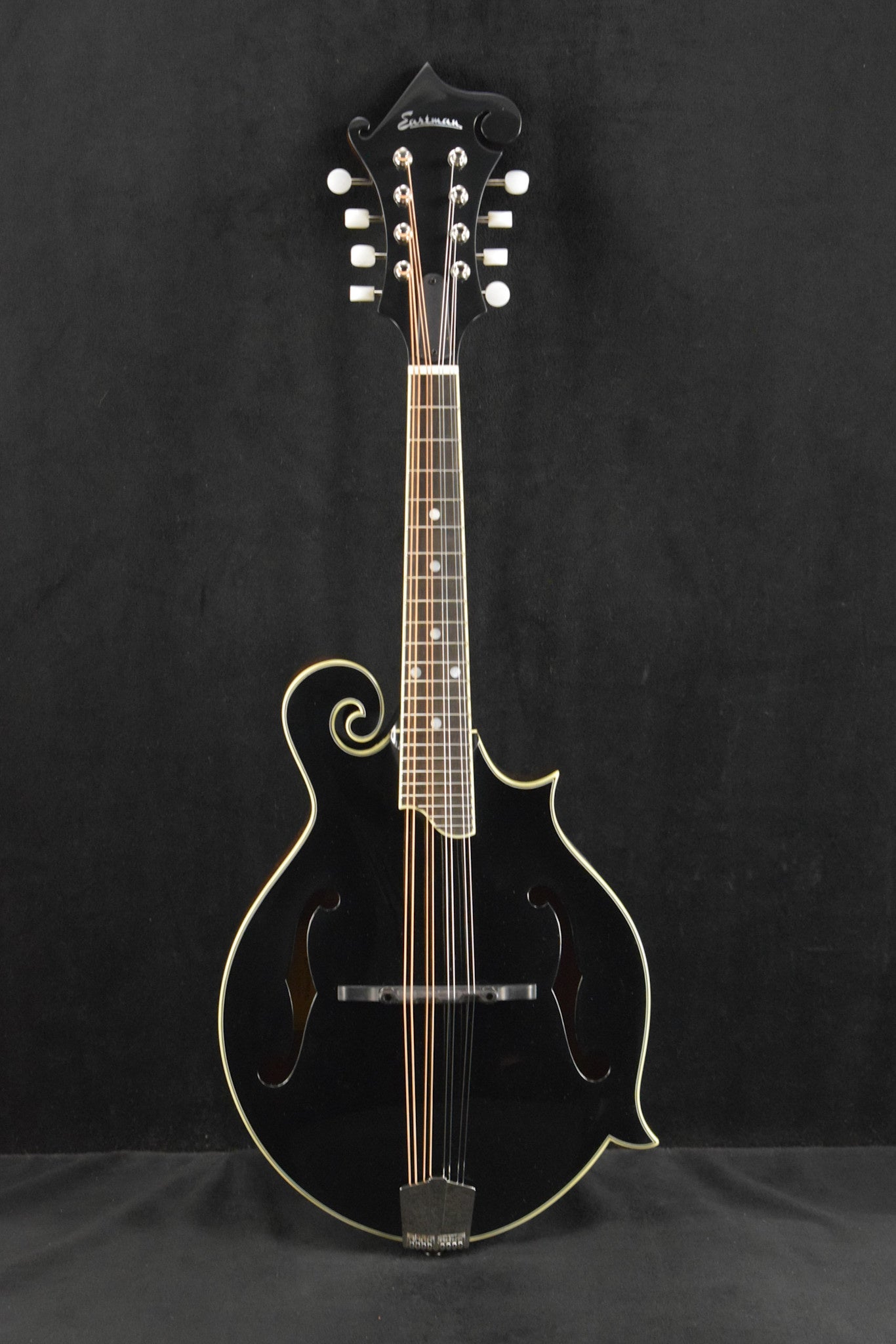 Eastman MD415-BK F-Style F-Hole Mandolin Black Top