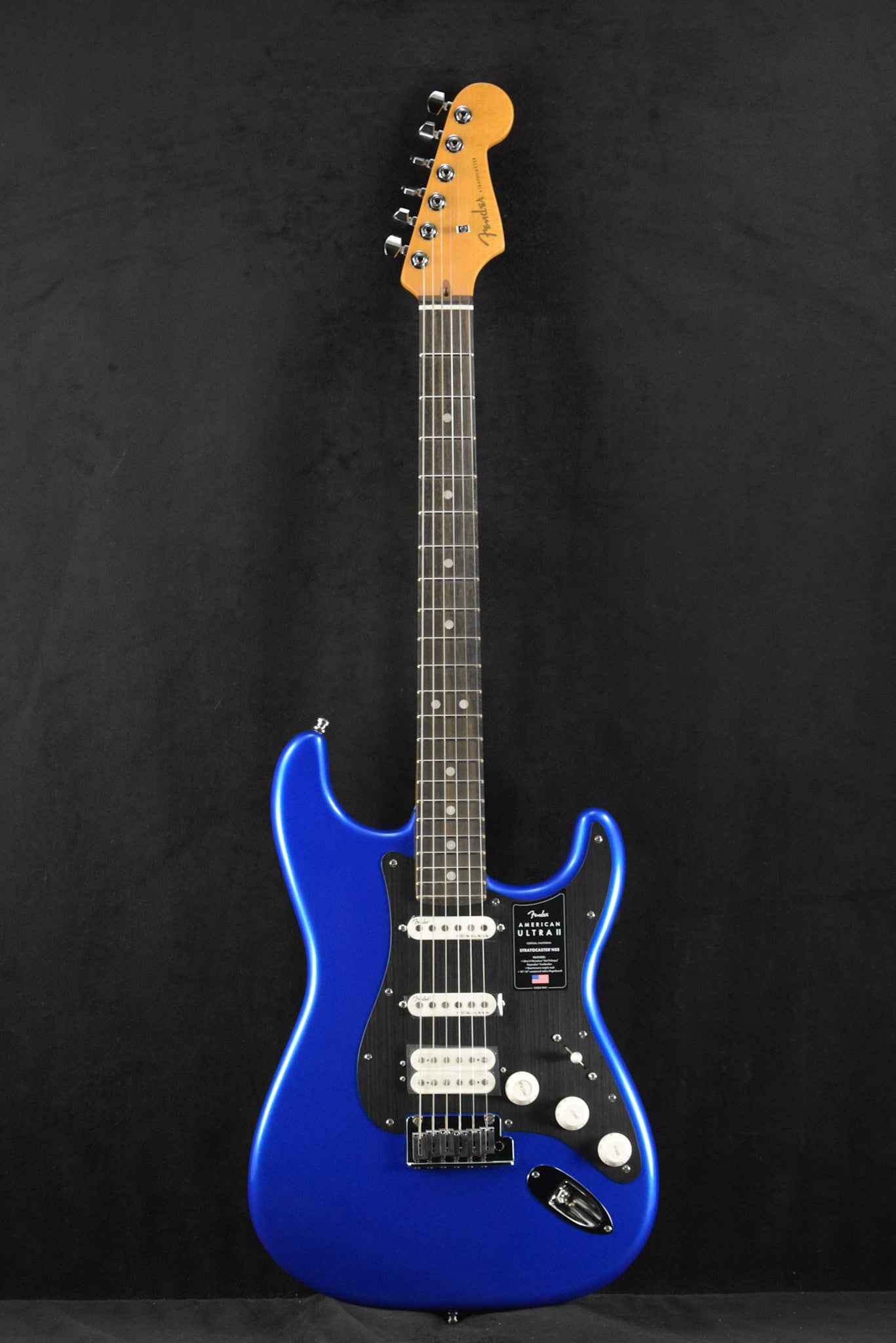 Fender American Ultra II Stratocaster HSS Noble Blue Ebony Fingerboard