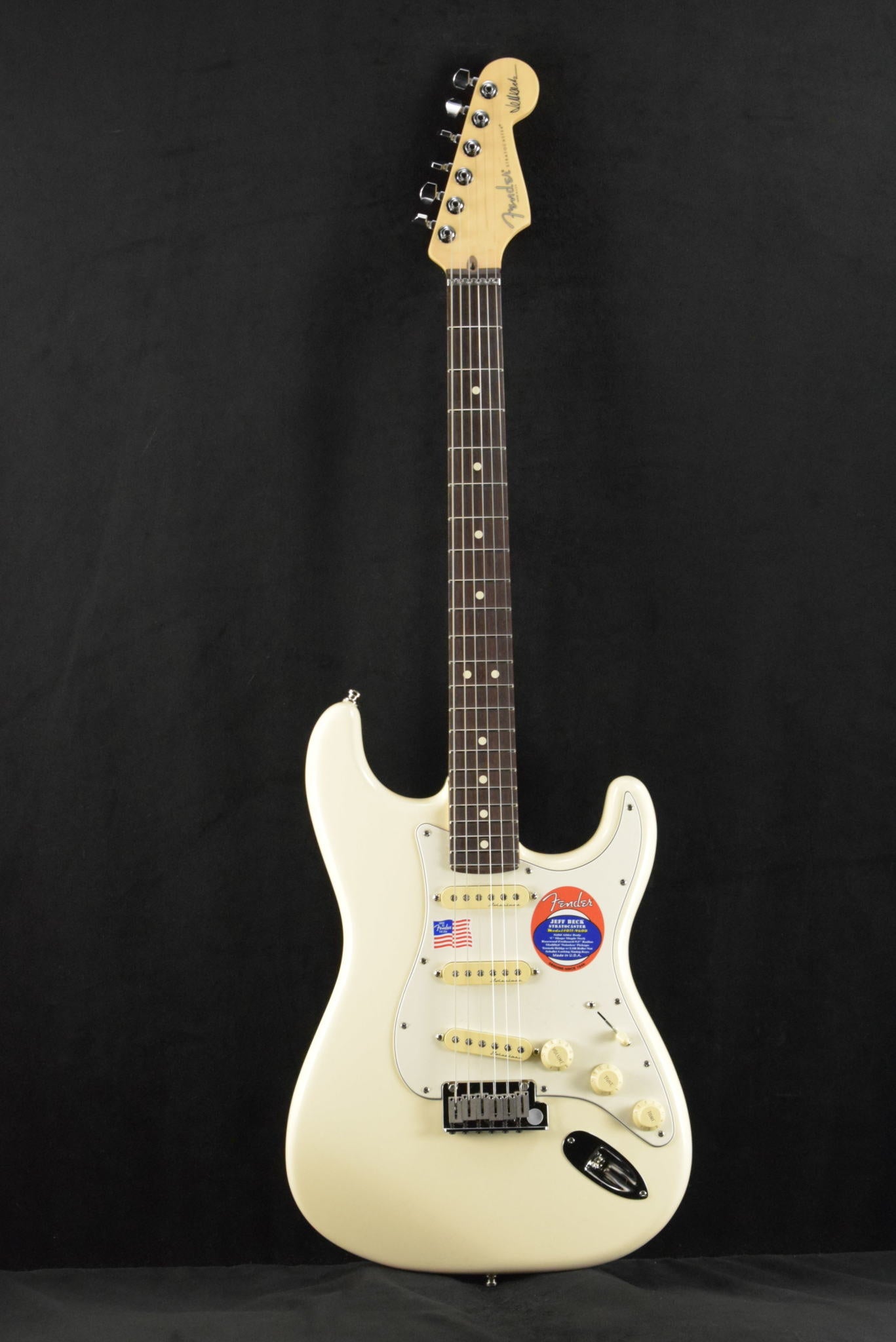 Fender Jeff Beck Stratocaster Olympic White Rosewood Fingerboard