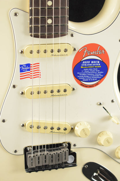 Fender Jeff Beck Stratocaster Olympic White Rosewood Fingerboard