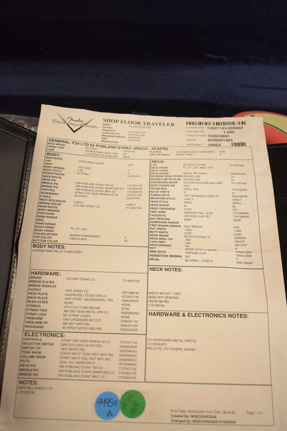 Fender Limited Edition '62 Poblano Strat Journeyman Relic w/Closet Classic Hardware Super Faded Aged Fiesta Red