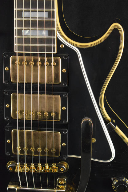 Gibson Murphy Lab 1957 Les Paul Custom 3-pickup Bigsby Light Aged Ebony