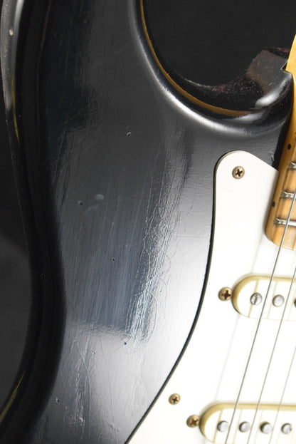 Fender Custom Shop '56 Stratocaster Journeyman Relic Aged Black w/ Soft V Neck