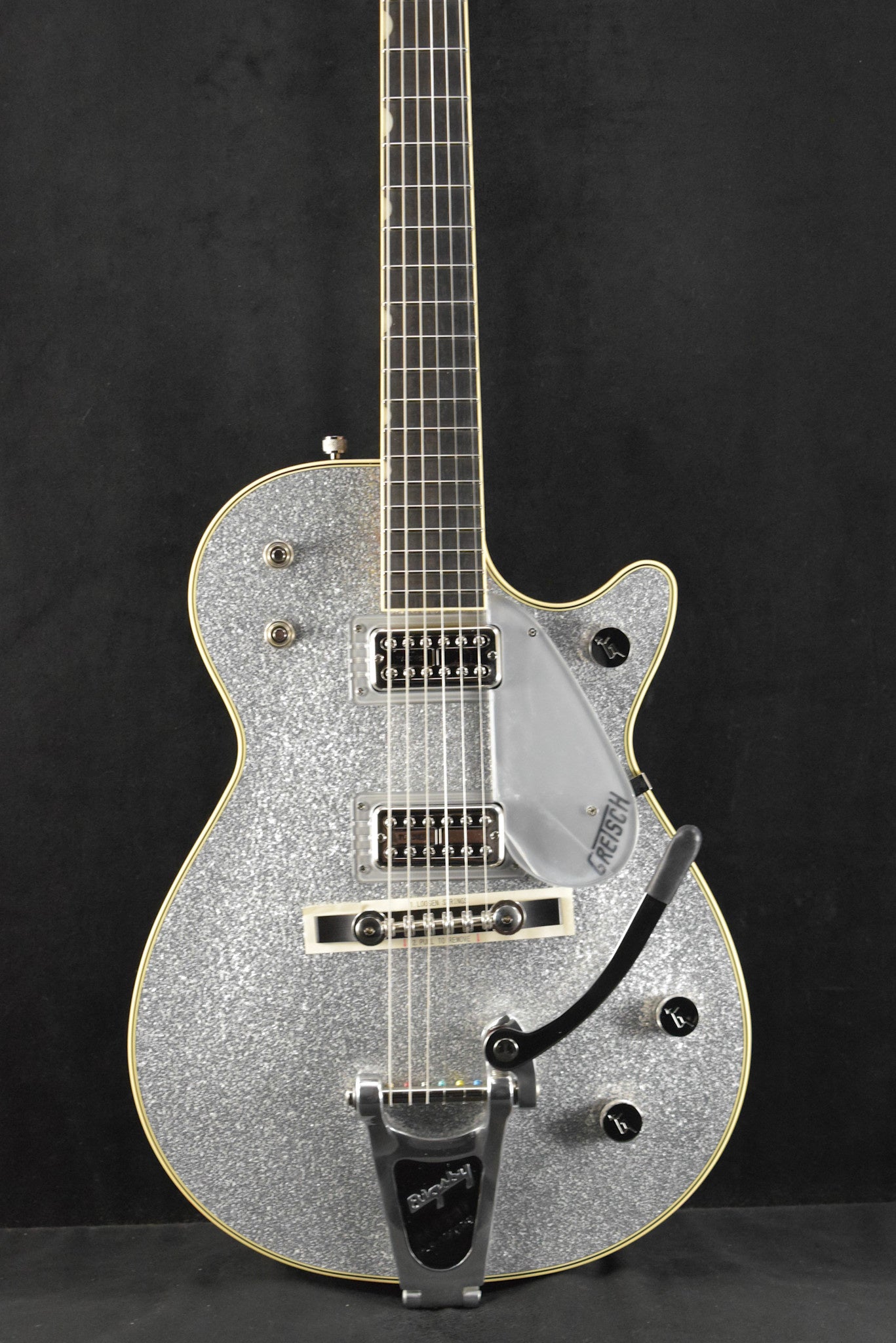 Gretsch G6129T-59 Vintage Select ’59 Silver Jet with Bigsby TV Jones Silver Sparkle
