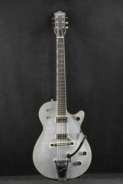Gretsch G6129T-59 Vintage Select ’59 Silver Jet with Bigsby TV Jones Silver Sparkle