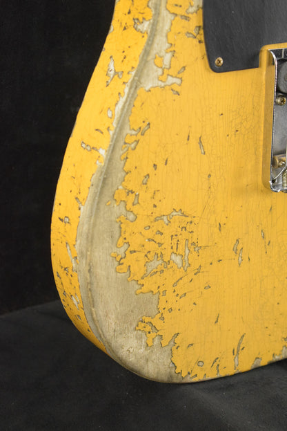 Fender 1954 Telecaster Super Heavy Relic Super Faded Aged Nocaster Blonde 1-Piece Rift Sawn Maple Neck Fingerboard