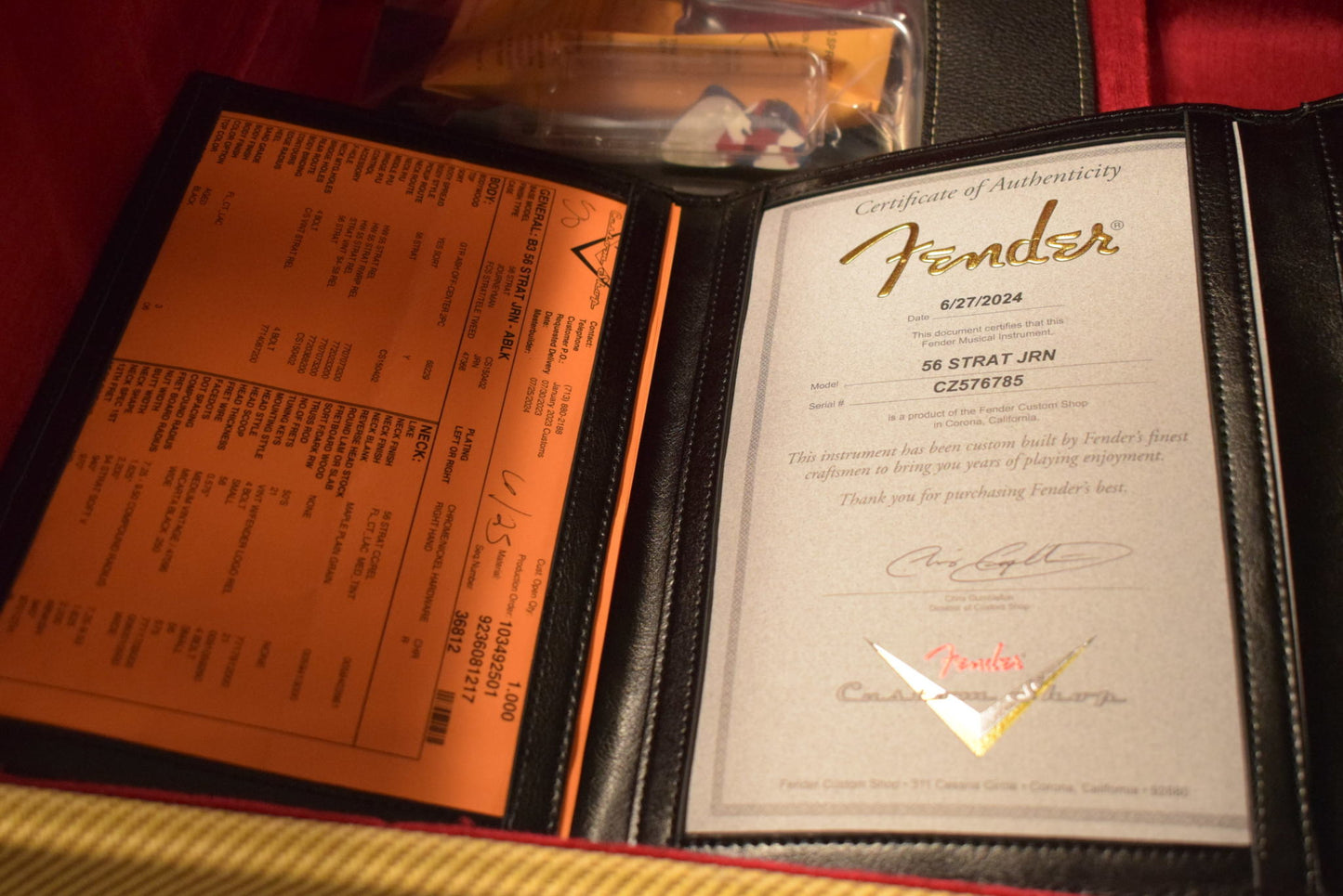 Fender Custom Shop '56 Stratocaster Journeyman Relic Aged Black w/ Soft V Neck