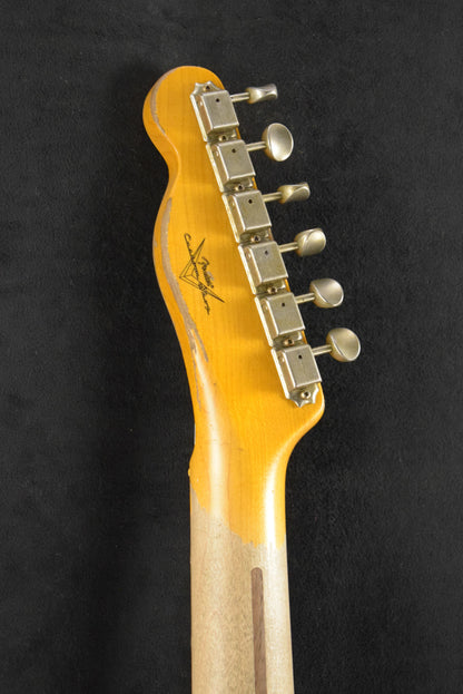Fender 1954 Telecaster Super Heavy Relic Super Faded Aged Nocaster Blonde 1-Piece Rift Sawn Maple Neck Fingerboard