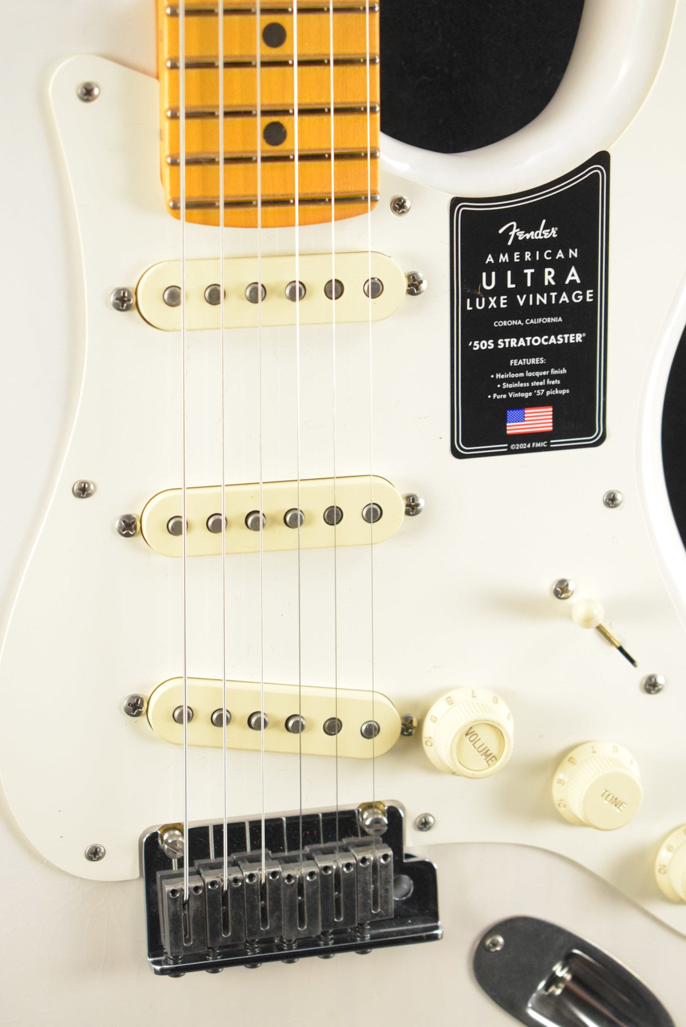 Fender American Ultra Luxe Vintage '50s Stratocaster White Blonde Maple Fingerboard