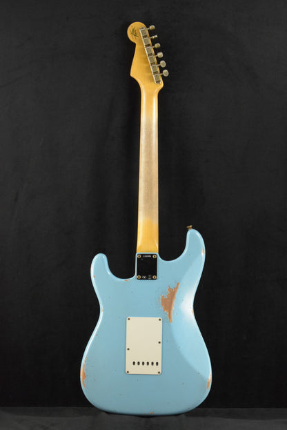 Fender Limited Edition 1964 L-Series Stratocaster Heavy Relic Aged Daphne Blue 3A Rosewood Fingerboard