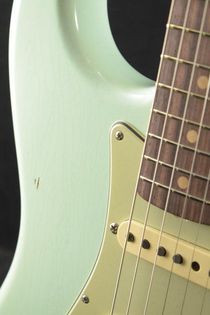 Fender '64 Stratocaster Journeyman Relic with Closet Classic Hardware - Faded Aged Surf Green