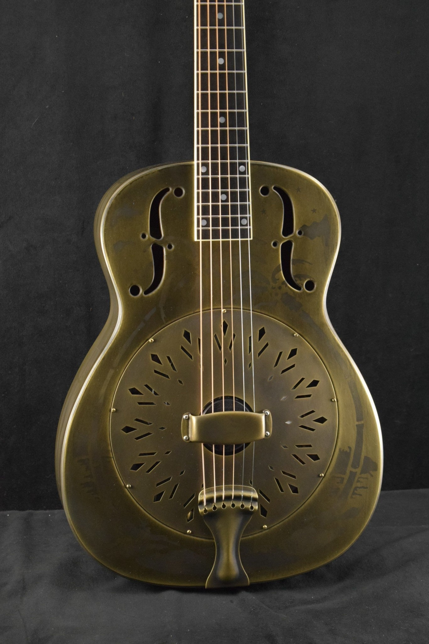 National Style O 14-Fret Antique Brass Weathered Finish