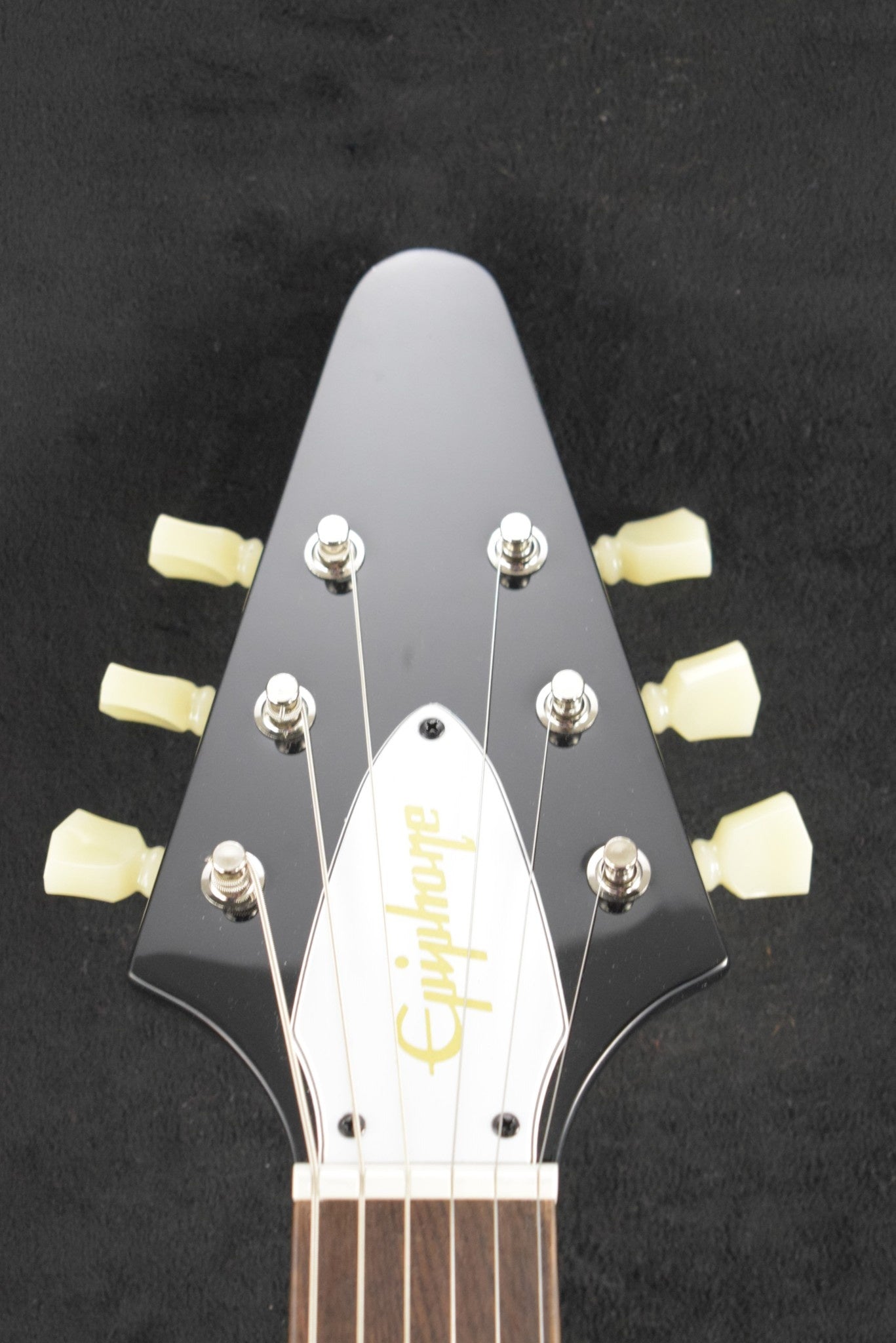 Epiphone (Inspired by Gibson Custom) Jimi Hendrix™ "Love Drops" Flying V Ebony