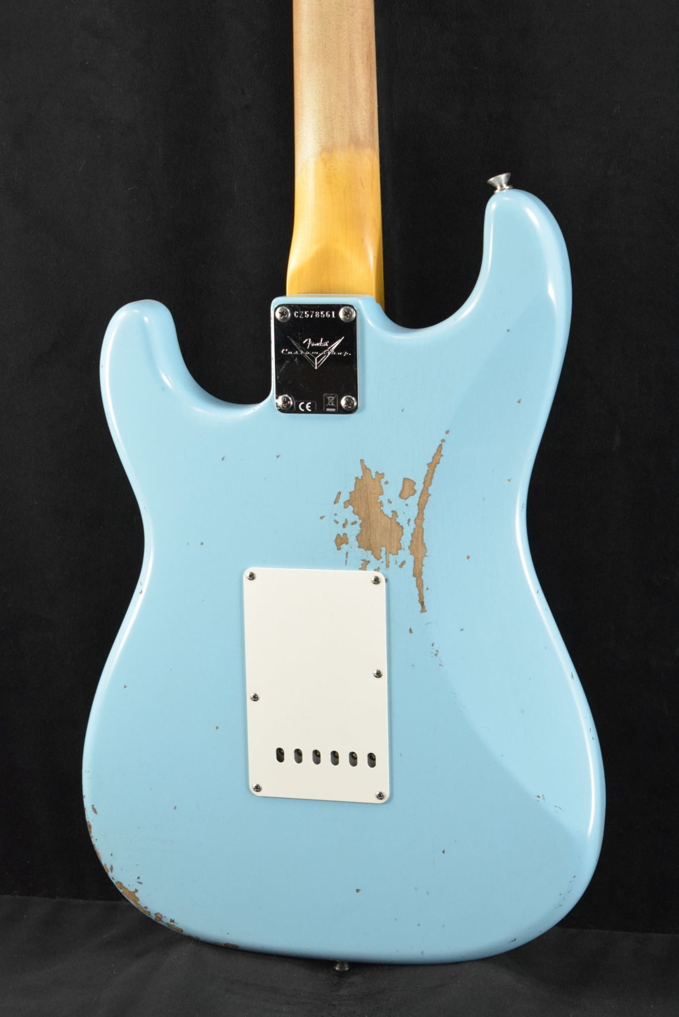 Fender Custom Shop '62 Strat Relic with Closet Classic Hardware - Faded Aged Daphne Blue