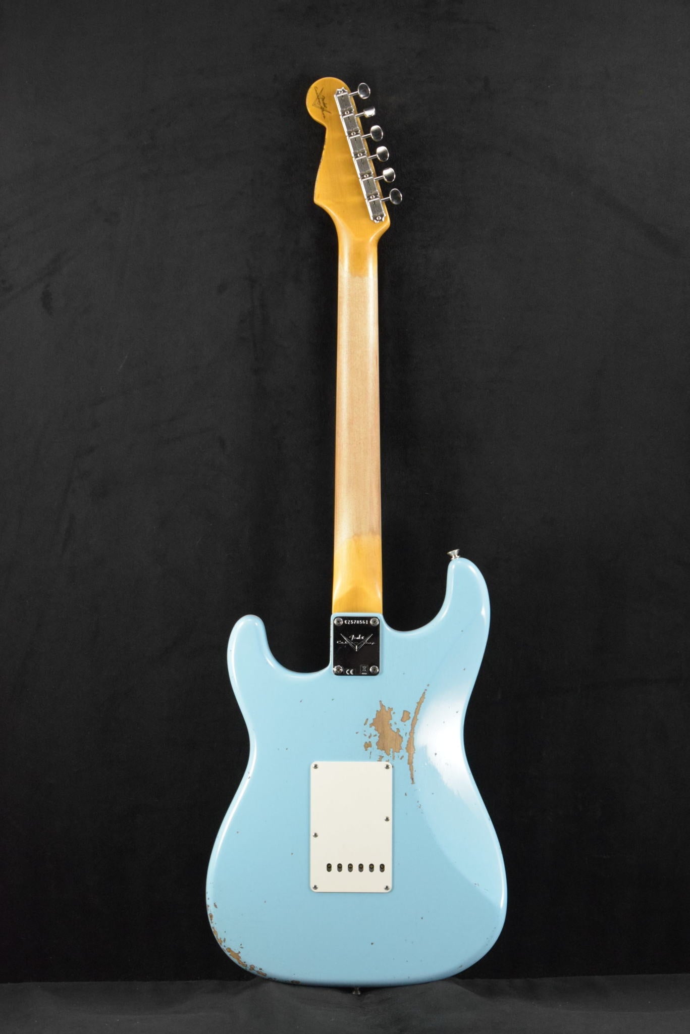 Fender Custom Shop '62 Strat Relic with Closet Classic Hardware - Faded Aged Daphne Blue
