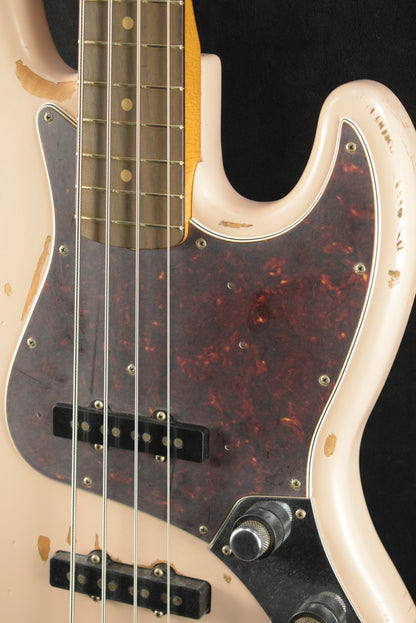 Fender Flea Jazz Bass Roadworn Shell Pink Rosewood Fingerboard