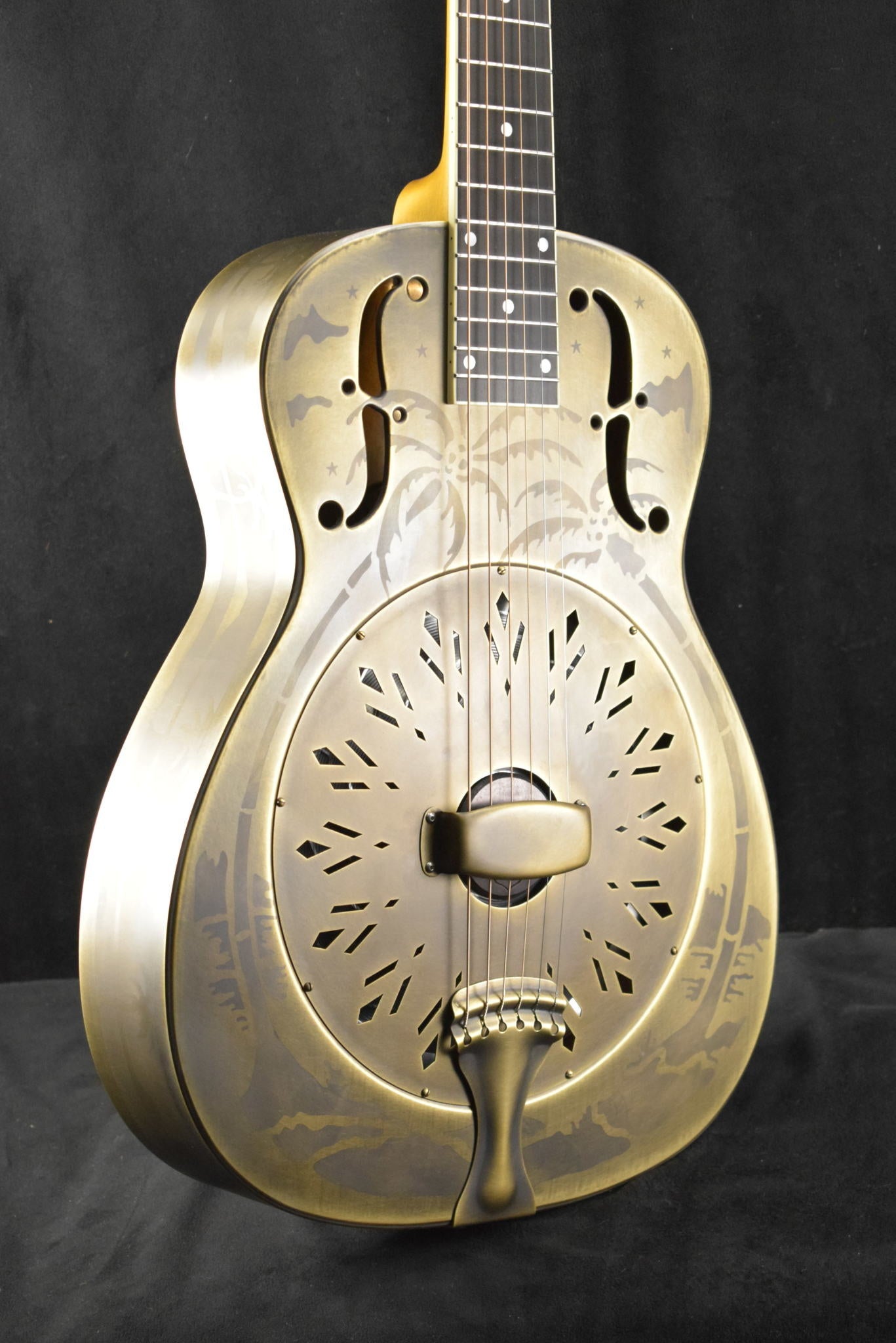 National Style O 14-Fret Antique Brass Weathered Finish