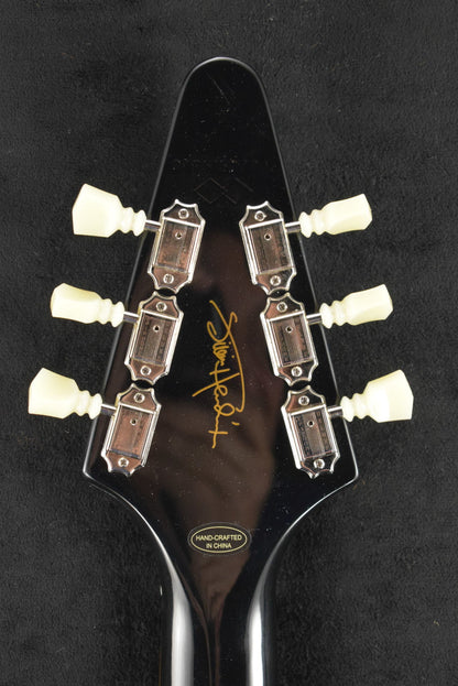 Epiphone (Inspired by Gibson Custom) Jimi Hendrix™ "Love Drops" Flying V Ebony
