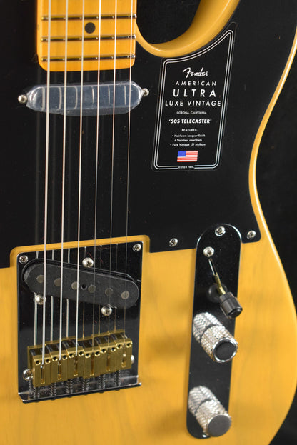 Fender American Ultra Luxe Vintage '50s Telecaster Butterscotch Blonde Maple Fingerboard