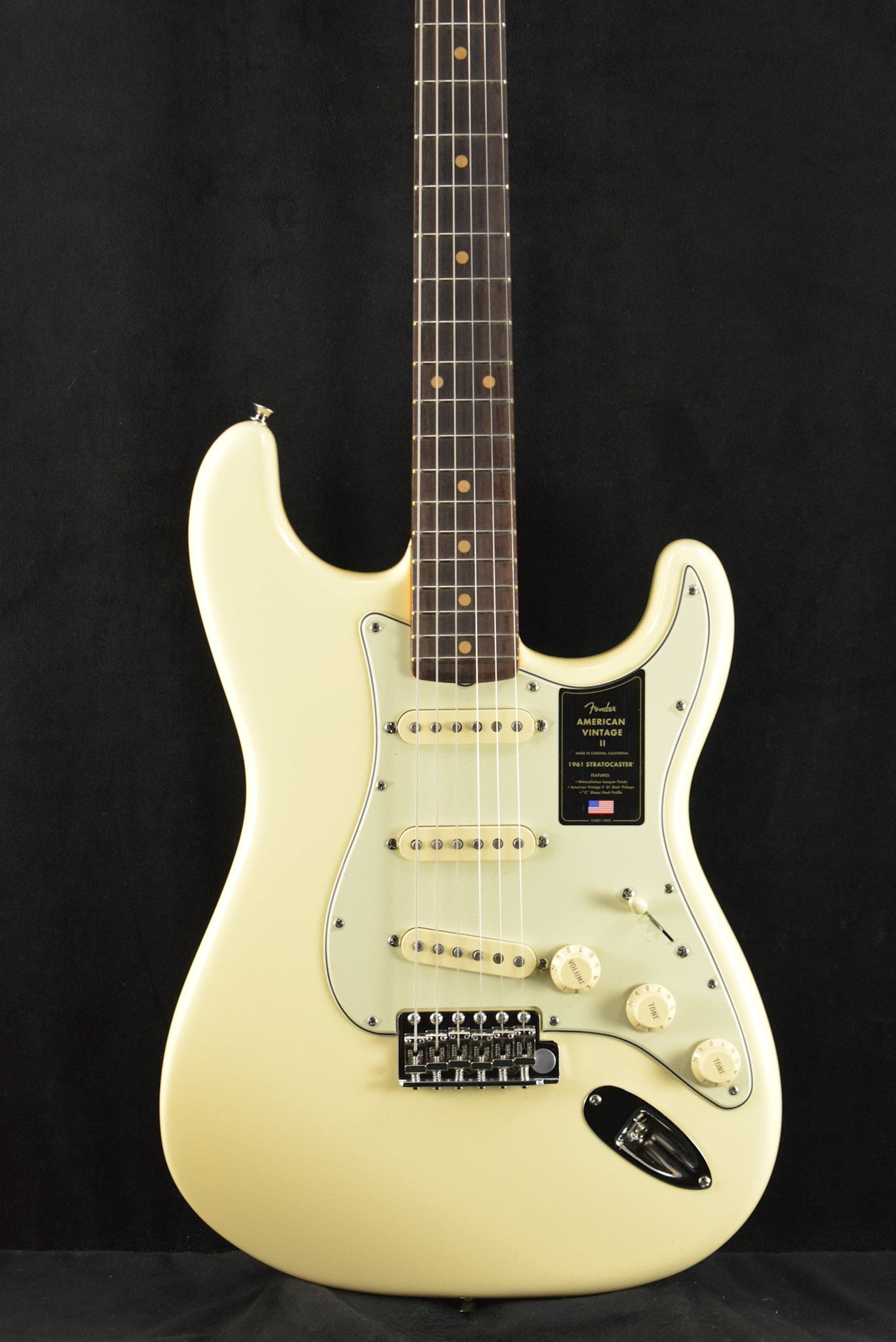 Fender American Vintage II 1961 Stratocaster Olympic White Rosewood Fingerboard