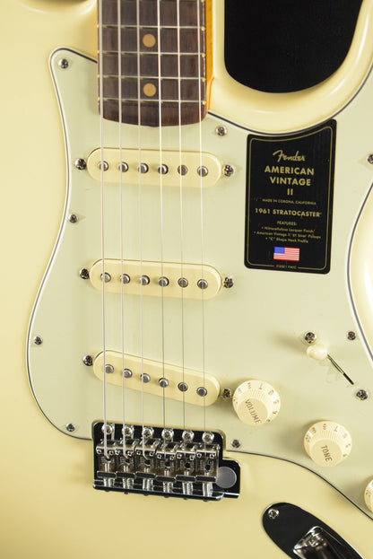 Fender American Vintage II 1961 Stratocaster Olympic White Rosewood Fingerboard