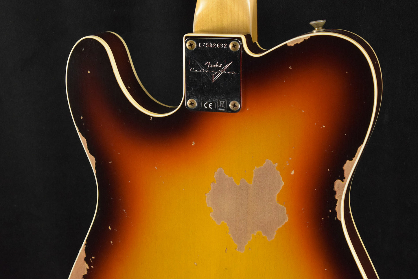 Fender 1960 Telecaster Custom Heavy Relic Super Faded Aged Chocolate 3-Color Sunburst 3A Rosewood Fingerboard