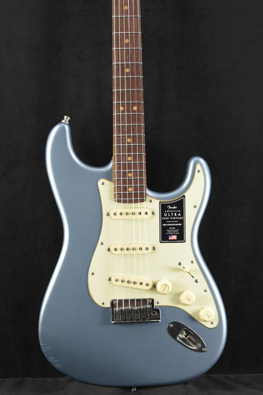 Fender American Ultra Luxe Vintage '60s Stratocaster Ice Blue Metallic Rosewood Fingerboard