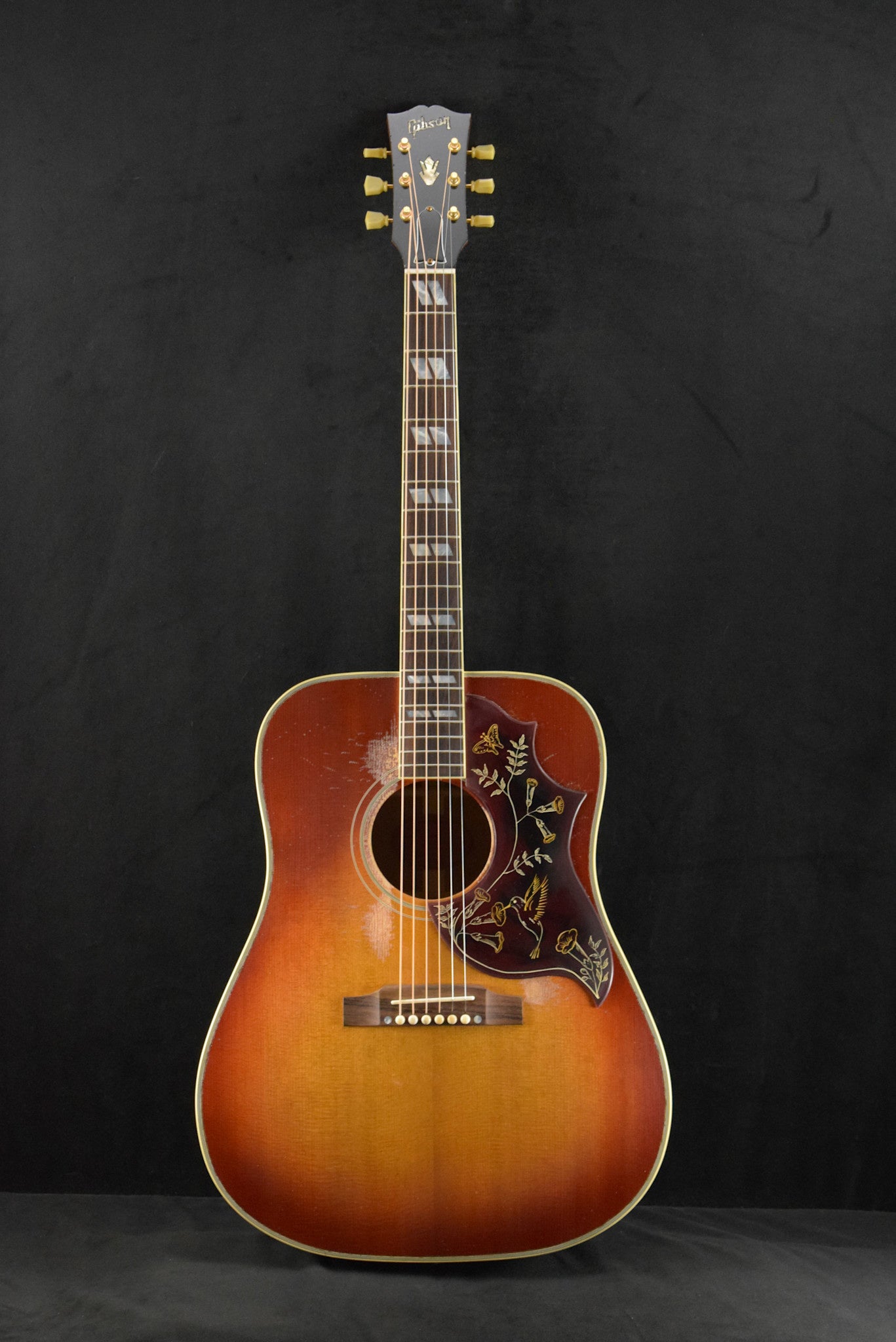 Gibson Murphy Lab 1960 Hummingbird Fixed Bridge Heritage Cherry Sunburst Heavy Aged