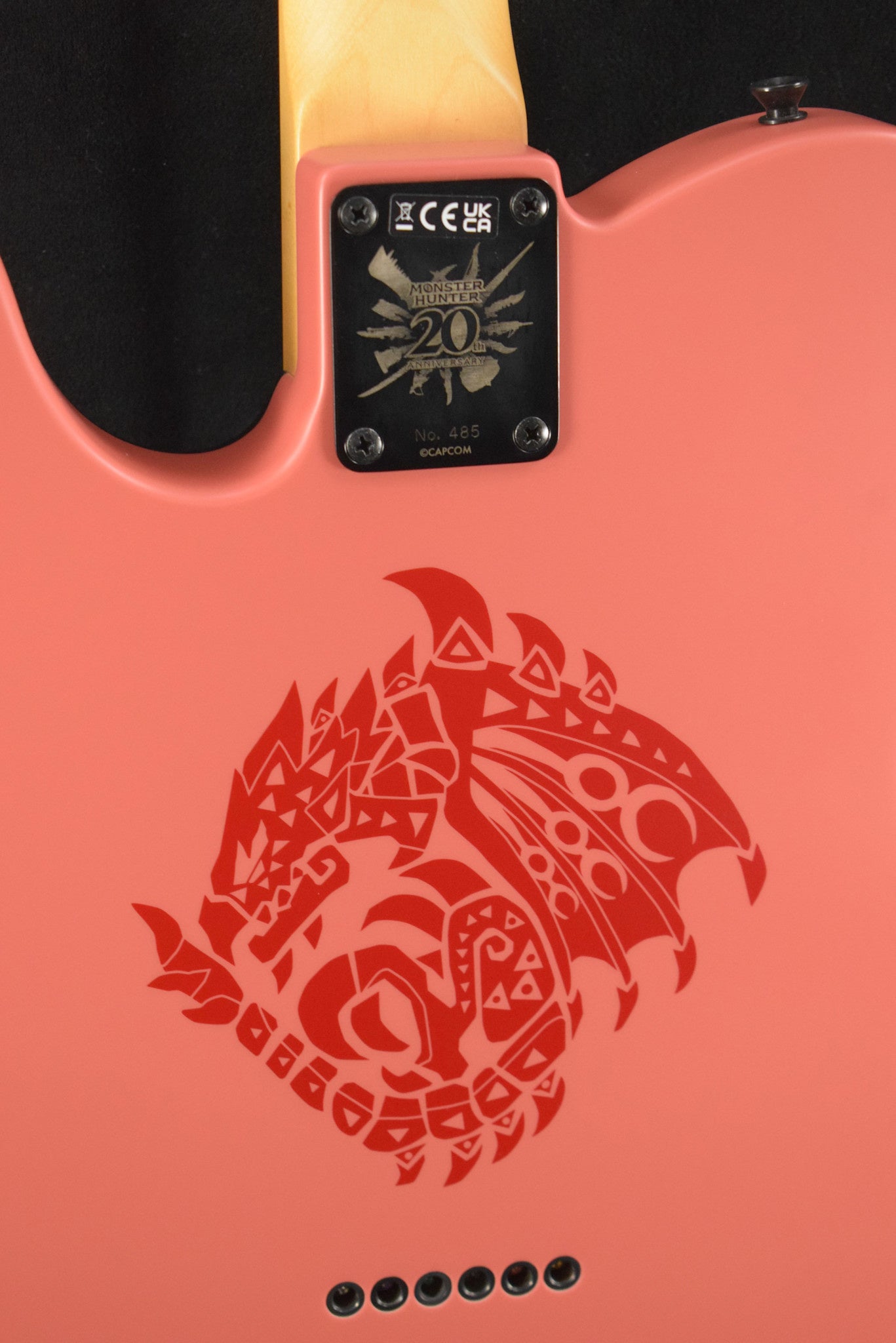 Fender Monster Hunter Rathalos Telecaster Rathalos Red Rosewood Fingerboard