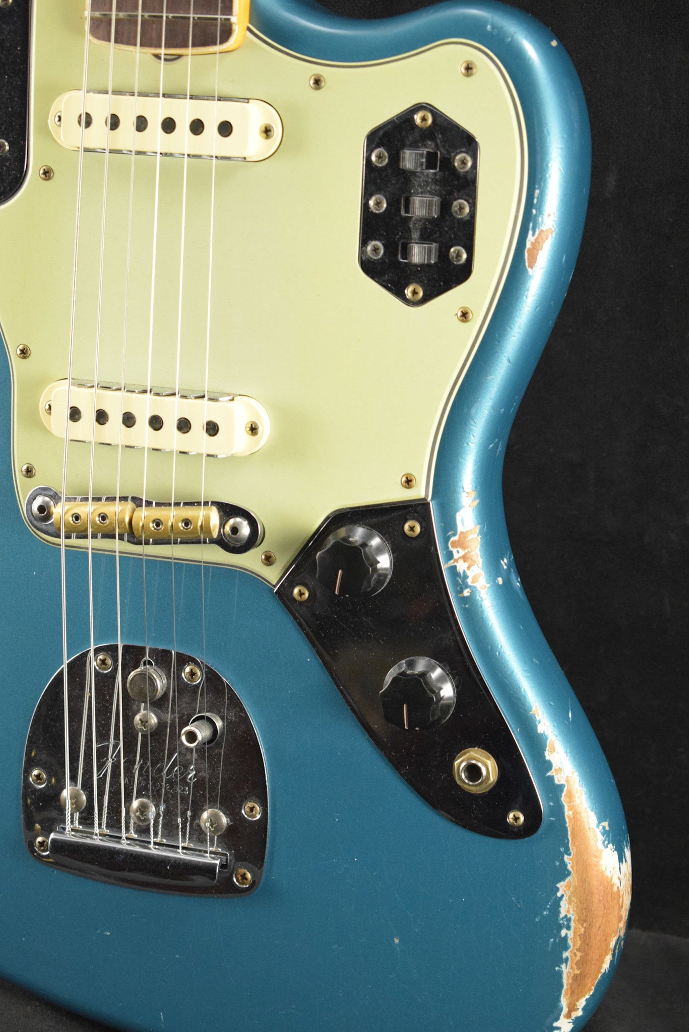 Fender Custom Shop 1965 Jaguar Heavy Relic Faded Ocean Turquoise Rosewood Fingerboard