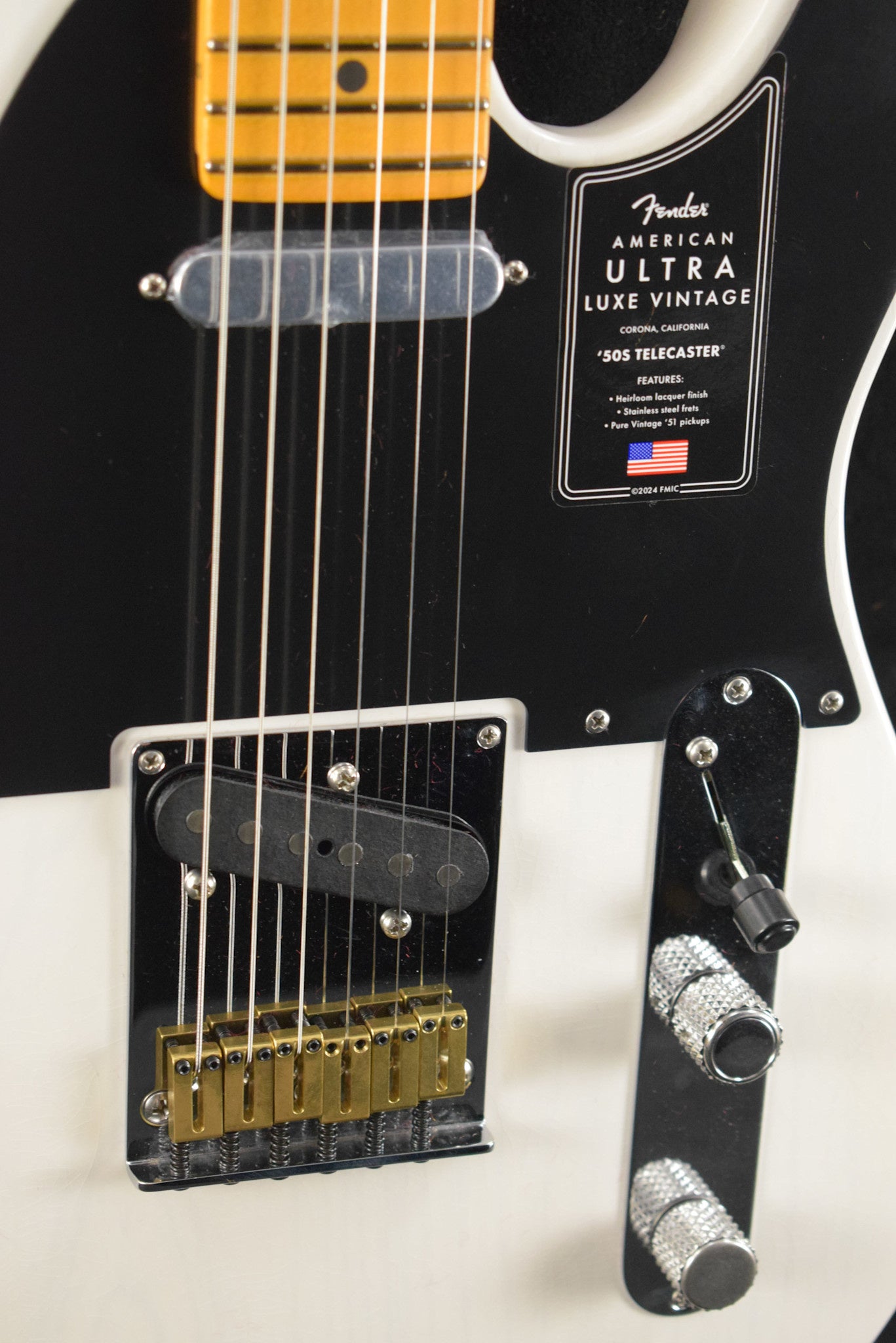 Fender American Ultra Luxe Vintage '50s Telecaster White Blonde Maple Fingerboard