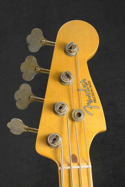 Fender 1958 Precision Bass Relic Aged Desert Sand 1-Piece Quartersawn Maple Neck Fingerboard