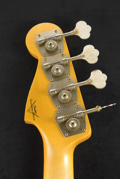 Fender 1958 Precision Bass Relic Aged Desert Sand 1-Piece Quartersawn Maple Neck Fingerboard