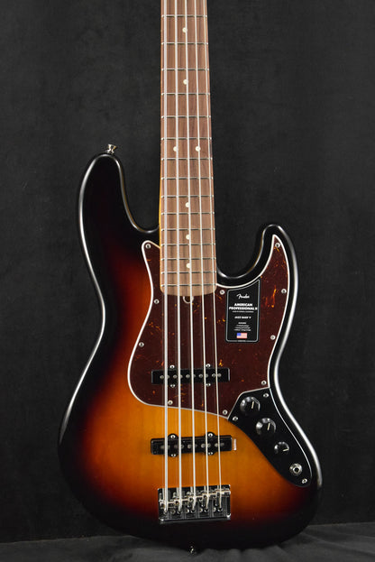 Fender American Professional II Jazz Bass V 3-Color Sunburst Rosewood Fingerboard