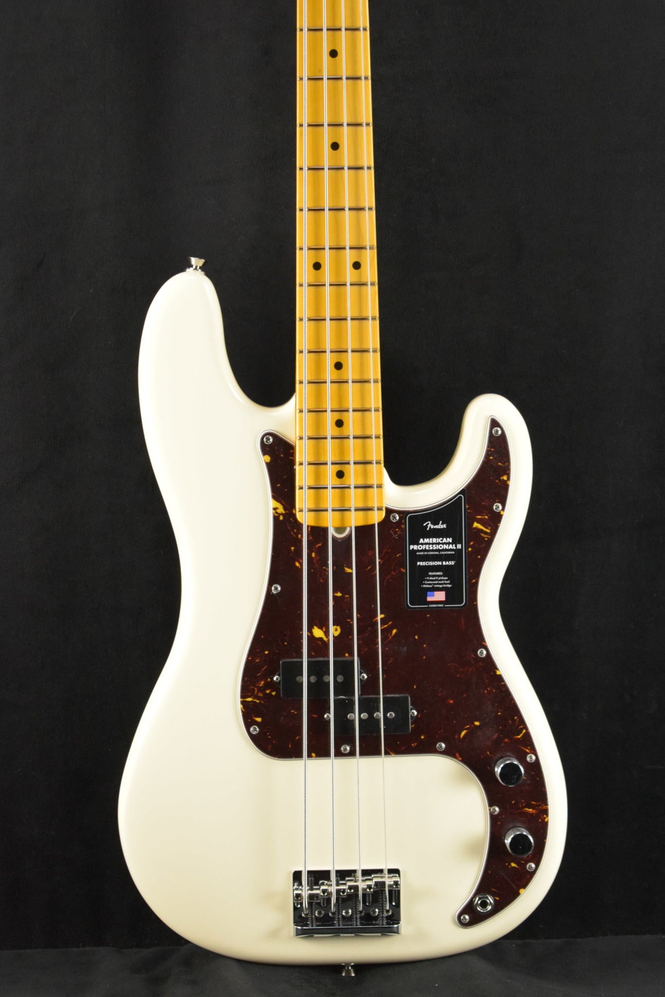 Fender American Professional II Precision Bass Olympic White Maple Fingerboard