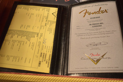 Fender 1958 Precision Bass Relic Aged Desert Sand 1-Piece Quartersawn Maple Neck Fingerboard