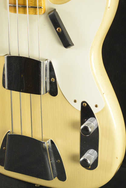 Fender 1954 Precision Bass Journeyman Relic Aged Vintage Blonde 1-Piece Quartersawn Maple Neck Fingerboard